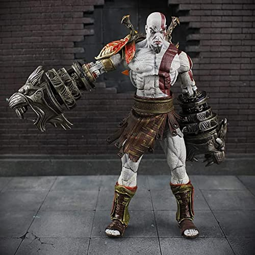 REOZIGN God of War Figures, Kratos Figure Statue 18cm / 7inch Ultimate Kratos Figura PVC Anime Game Character Model for Anime Fans, AURE0682-FR