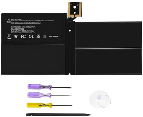 ASUNCELL7.57V/45Wh G3HTA038H DYNM02 Batteria per laptop Microsoft Surface Pro 5-12.3- Core i5/ Core i7/ Core m3 Surface Pro (5th Gen, Model 1796) Surface Pro 5(2017) Surface Pro 6(2018)