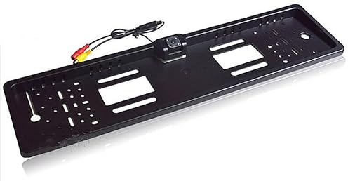 Kovalmax® Telecamera di retromarcia per auto - portatarga con 4 led, retrocamera da targa, visione notturna ottimizzata