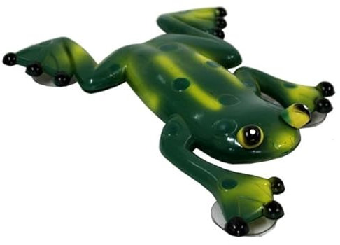 Frosch FACE-OFF THERMOMETER Saugnäpfe, Froschthermometer, Thermometer mit Saugnäpfen, witterungsbeständiger Fensterthermometer für Außen- und Innenbereich, Außenthermometer für leichte Montage