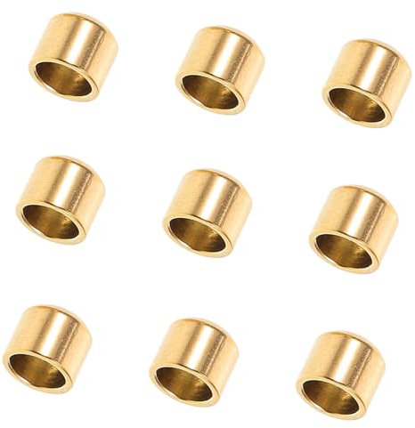 HOODANCOS 10stücke Seilendkappe Metall Seilendstopper Stopper Kordel Seilenden Kordelstopper Seilendverschluss Kordelendkappe Geländerkordelendkappe Kordelverschluss