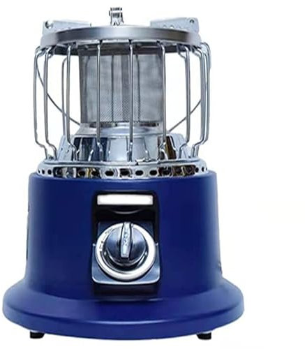 BomDog Riscaldatore a Gas da 3000W Senza Elettricità per Interni, Stufa Portatile con Manico a Rete, Riscaldatori a Olio/Blue