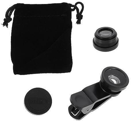 OSALADI 2sätze Fischaugen Und Weitwinkel-objektiv-kit Für Smartphones Makro Weitwinkel Und Fischauge Universeller Clip Einfache Installation Für Atemberaubende Fotos Von Landschaften