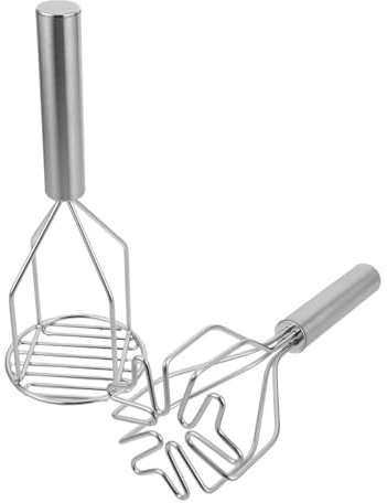 TOPPERFUN 2piezas Herramienta De Cocina Machacador De Patatas y Frutas Inoxidable Fácil De Limpiar