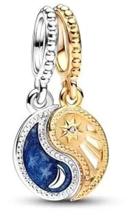 BIZK Charm Anhänger für Armband 925 Sterling Silber Charm Bead Pendant für Europäische Armbänder und Halsketten