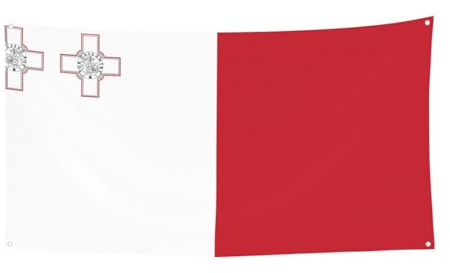 Bandiera di Malta Striscioni decorativi stampati adatti per riunioni di famiglia, cerimonia di laurea sfondo parete decorazione fotografica