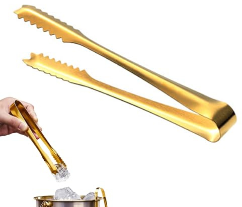 Gold/Silver Ice Tongs, 14 Grams, Stainless Steel, Serving Tongs, Ice Tongs, 1 Piece
