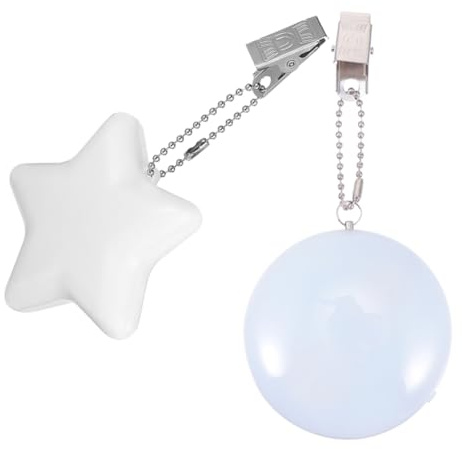BAZEITFLOW Luz Led Táctil Para Bolso Con Sensor Automático, Lámpara Portátil Recargable 2 Piezas (redonda y Estrella), Luz Nocturna Para Mujer, Mini Linterna Para Carteras y Mochilas
