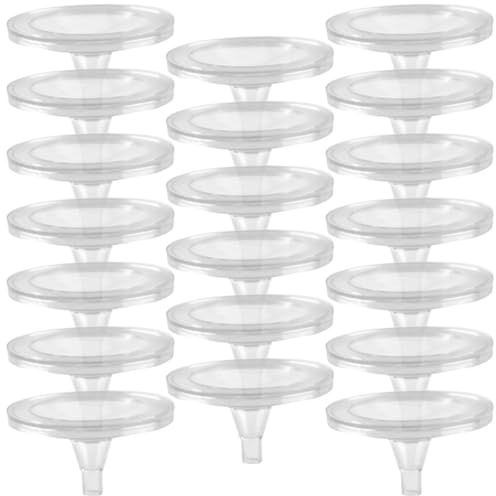 DIYEAH Supporto per Sfere di Cristallo in Plastica Trasparente Confezione da 20 Pezzi Porta-Sfere per Fontana Rocciosa Espositore Stabile per Decorazioni da Giardino e Interni