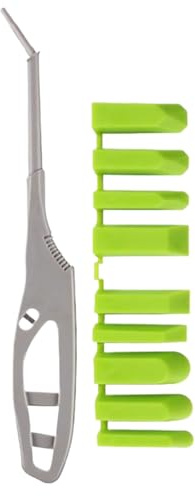 Herramienta para sellar de silicona – Espátula reutilizable para quitar la lechada | Kit con 9 cabezas y mango ergonómico para encalar | para azulejos de cocina, ventanas y suelos