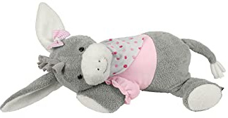 Sterntaler Schlaf-gut Figur Emmi Girl (DE 34407560) mit integriertem Herztonmodul, Alter: Für Babys ab der Geburt, 30 cm, Pink/Grau