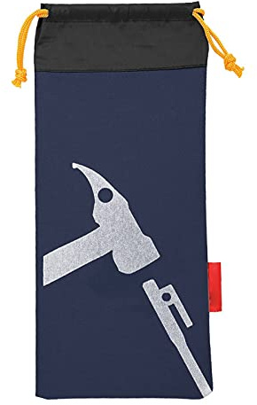 Zelt Peg Bag Camping Tragbare Stakes Nageltasche für Wandern Camping Hämmer Accessoris(Blau)