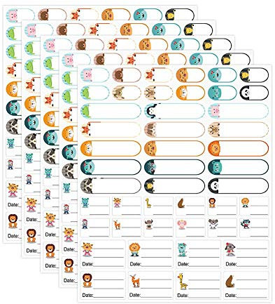 YXHZVON Autocollants de Nom Personnalisées, Étiquettes Colorées pour le Biberon Nom De L'autocollant De Vêtements Lavables Nametags (235 pièces)