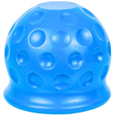 Abdeckung für Anhängerkupplungen, 1 Stück, in Blau, aus Kunststoff, für Ø 50 mm Kugelkopfkupplungen, in Golfball-Form, Kupplungskappe Anhänger, Hänger Kupplung Kappe, Schutzkappe für Anhängerkupplung
