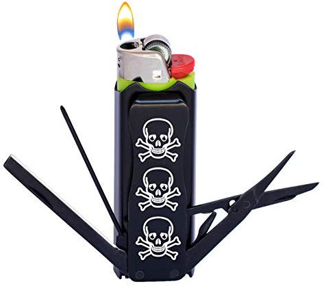 LighterBro Multitool Lighter Sleeve (Black Pirate)