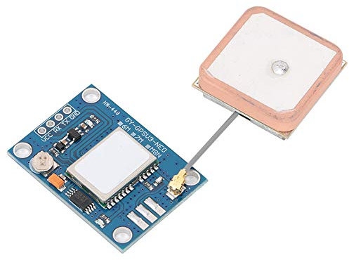 Queen.Y NEO-7M GPS Module PM2.5 GYGPSV1 GPS Board Satellite Positioning Module Accessory with Ceramic Directional Antenna High Sensitivity,3-5V Common Power Supply