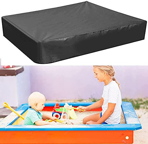 Sandkastenabdeckung Sandkastenabdeckung Wasserdicht Staubdicht UV-Schutz Quadratisch Sandkastenabdeckung mit Kordelzug für Sandkasten, Spielzeug und Möbel, Sandkastenabdeckung