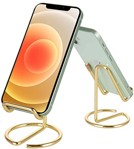 ROPOSY Cell Phone Stand for Desk, Gold | Compatible with All Mobile Phones,iPhone,Switch,iPad