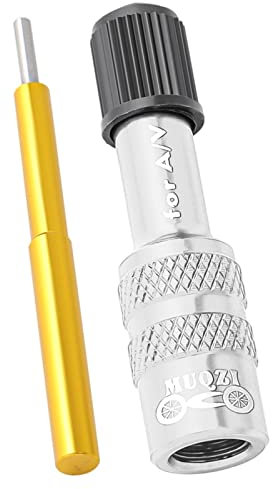 SM SunniMix Fahrradgabel Ventiladapter Federgabel Aufblasbarer Ventiladapter für Downhill-Fahrrad, Silber