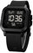 zolohoni Square Men's Digital Watch Big Numbers Dial Large Face Waterproof LED Watches with Alarm Date Stopwatch, Black, Modern