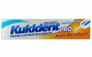 KUKIDENT Pro Anti-Rückstands-Klebecreme für Zahnprothesen, versiegelt, 40 g.