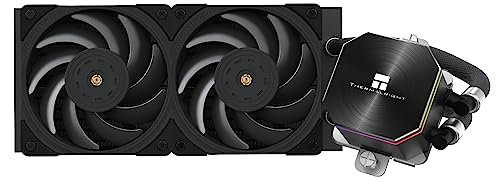 Thermalright Frozen Edge 240 Black CPU Water Cooler with PWM Fans, Pump Speed is 3300RPM,S-FDB Bearing, for AMD AM4/AM5,Intel LGA1150/1155/1200/1700/2011(FE240 Black)