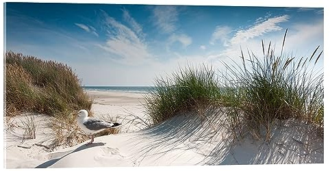 Posterlounge Dünentraum auf Sylt Acrylglasbild | 100 x 50 cm von Reiner Würz Wandbilder Wanddeko