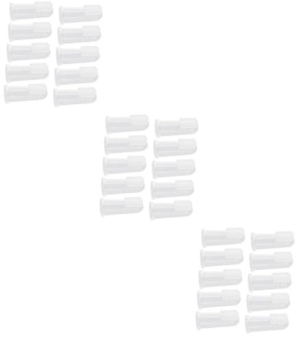 INOOMP 30stücke Pet Fingerzahnbürsten Effektive Zahnpflege Für Hunde Und Katzen Langlebig Und Leicht Für Reise Sanfte Für Gesundes