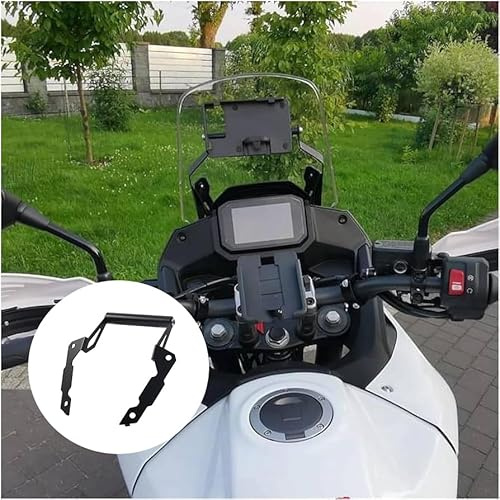 EKSED Motorrad Navigation GPS Bar Mount Halterung für H-onda XL750 Transalp 2023-2024 12 mm 22 mm Erweiterung Querstange Handy Ständer Halterung Unterstützung XL 750 xl750 Transalp Zubehör, Schwarz