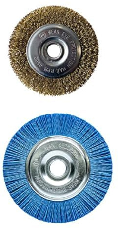 Gloria Bundle Stahldraht-Fugenbürste | Ø 11cm | 1,5 cm Breite Nylon-Fugenbürste| Ø 11cm | 1,2 cm Breite | Zubehör MultiBrush- und WeedBrush-Geräte | zur Fugenreinigung