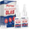 Nayrmaer Sekundenkleber Glas Extra Stark, 30g*2 Glaskleber Transparent Stark Wasserfest, Acrylglas Kleber zum Verkleben von Glas und anderen Materialien, Spiegel usw.