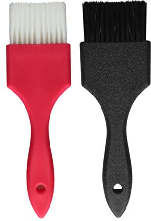 Healeved Brocha Para Teñir El Cabello Profesional 1 Unidad Mango Ergonómico Resistente y Fácil De Limpiar Aplicador De Tinte Para Peluquería Uso Profesional y Doméstico Color Rosa Fuerte