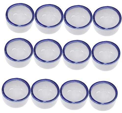 CIYODO 12 StüCk Keramische Wasserschalen FüR Reptilien Mini FutterUnd Trinknapf FüR Spinnen Bartagamen Und Andere Kleintiere