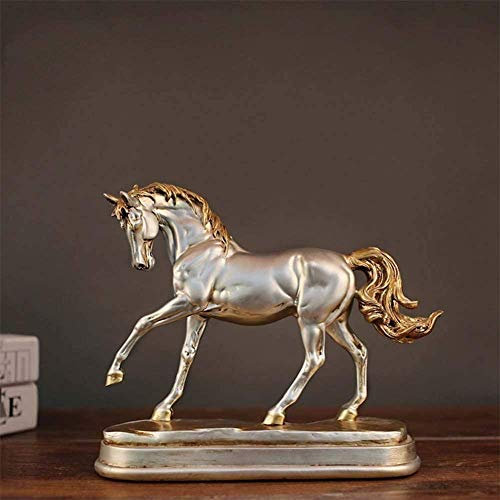 Mini-Statue, TV-Ständer, Dekorationsartikel for Wohnzimmer, Figur, Kunstharz, abstraktes Pferd, handgefertigte Statue, Heimbüro-Dekoration, Schlafzimmer, Schrank, Kunsthandwerk, dekorative Ornamente,