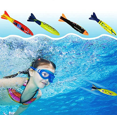 Tomantery Tauchen Torpedo Wassergleiter für Tauchspielzeug Pool Tauchspiel Spielzeug