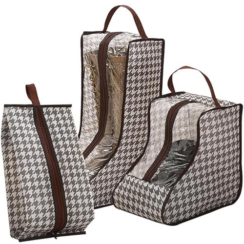 Stiefel Aufbewahrungstasche,YouXiaor 3PCS Stiefeltasche mit Griff Schuhbeutel Staubdicht Wasserdicht Stiefel Garage Reise Schuhtasche Shoes Bag Stiefel Aufbewahrungstasche für Kurze Hohe Stiefel
