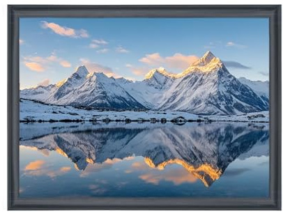 ASXBMIJO 19x26 inch Picture Frame Solid Wood Black,Suitable for Panoramic Photo Frame, Posters,Painting,Group Photo,Puzzle (A23B1926)