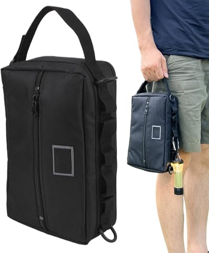 Camping Utensil Bag - Portable Carrying Case for Cooking Utensils | Portable Organization for Spoon Forks BBQ Cooking Tools for Home and Outdoor Use