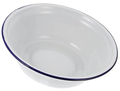 MUELODSIC Vintage Thickened Enamel Bowl Retro Enameled Basin for Kitchen Food Storage Mixing Bowl for Soups and Salads