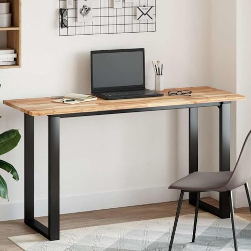 Owoxanthellate Piano in legno di acacia, 140 x 50 x 2 cm, non trattato, per sala da pranzo, ufficio, cucina, casa, ufficio, fai da te