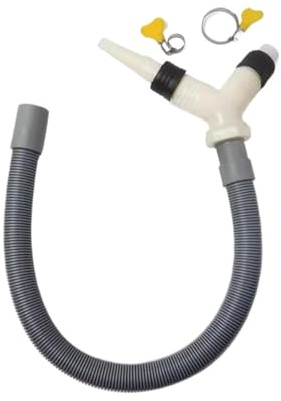 2-in-1 Washer and Dryer Drain Hose Connector Kit, 3-Way Splitter Drainage Pipe Adapter Set