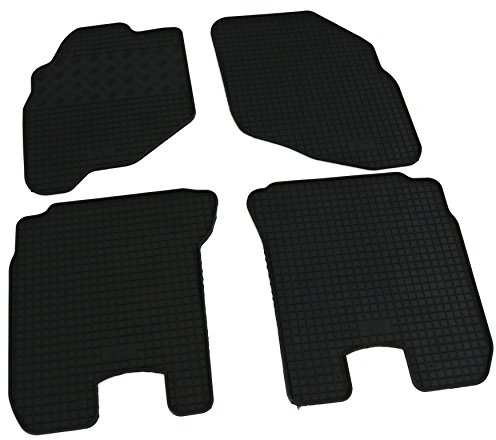 Gummi Fußmatten Set, 4teilig, Gummifußmatten Gummimatten Matten
