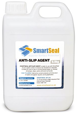 Smartseal Anti-Slip Additive - Enhance Safety and Traction on Imprinted Concrete Surfaces - Easy To Use With Sealer