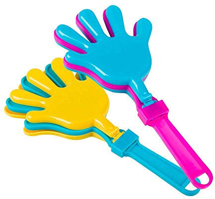 Boland B.V. Accessoires piñata Claps Mains 6 x 13 cm - Coloré - Taille Unique