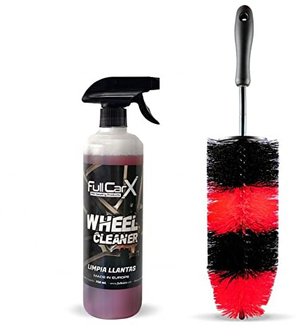 AutoFullCar - Felgenreiniger-Set | inklusive Wheel Cleaner FullCarX und Felgenbürste | Sparset