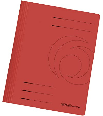 Herlitz Schnellhefter A4 Karton gefaltet (25 x Rot)