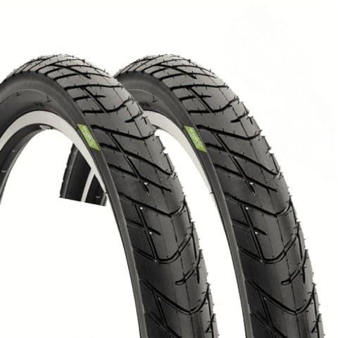 Ecovelò 2 Reifen 26 x 2,125 (57-559) Schwarz Ecovelò Reifen für Cruiser-Bikes, Chopper-Bikes und Hybrid-Bikes für Erwachsene, 26 Zoll