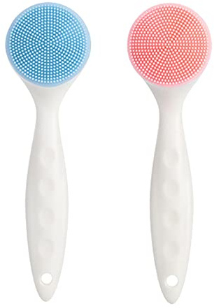 Gesichtsreinigungsbürste Silikon Gesichtsreinigung Massagebürste Handheld Makellose Reinigung Gesichtsreinigungsbürste Manuelle Gesichtsreinigungsbürste für Reinigung Entfernen Mitesser Akne Pickel