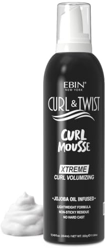 EBIN Curl & Twist Xtreme Curl Volumizing Mousse-354ml/12.49 fl.oz
