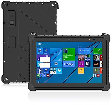 SunKol Tablette Robuste IP67 10,1 (N5100 8 Go + 256 Go) Windows 11 Pro Tablette Industrielle étanche, Empreintes digitales, Batterie 12 000 mAh, 500 nit, BT4.2, 4G, GPS, WiFi